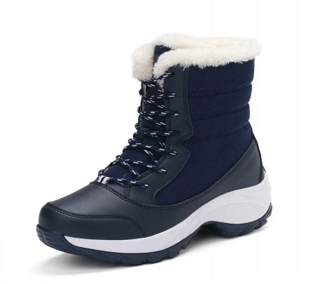 New Women Boots High Quality Leather Suede Winter Boots Women Keep Warm Lace up Waterproof Snow Boots